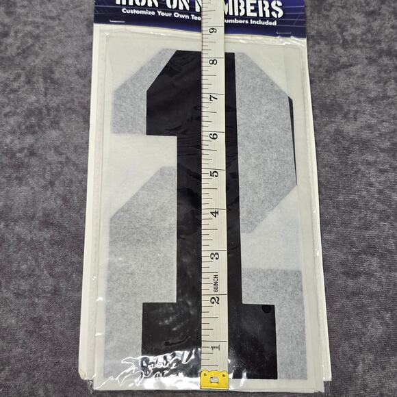 SPIRIT Black Iron On Numbers Customize Tees 10 Iron on Sheets Kit Set Halloween - Picture 4 of 6